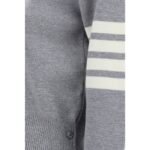 Thom Browne Gray Fleece Wool Sweatshirt - Image 3