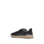 Valentino Garavani Black Calf Leather Bos Taurus Low Top Sneakers - Image 3
