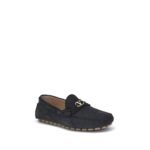 Valentino Garavani Black Calf Leather Bos Taurus Slip-On Loafers - Image 2
