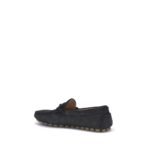 Valentino Garavani Black Calf Leather Bos Taurus Slip-On Loafers - Image 3