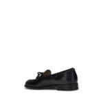Valentino Garavani Black Calf Leather Bos Taurus Slip-On Loafers - Image 3