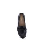 Valentino Garavani Black Calf Leather Bos Taurus Slip-On Loafers - Image 4