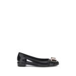 Ferragamo Black Pvc Ballet Flats