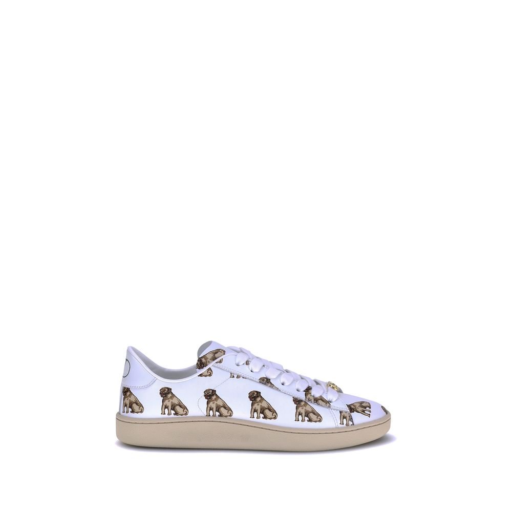 8276230.jpeg Valentino Garavani White Calf Leather Bos Taurus Low Top Sneakers - Image 1
