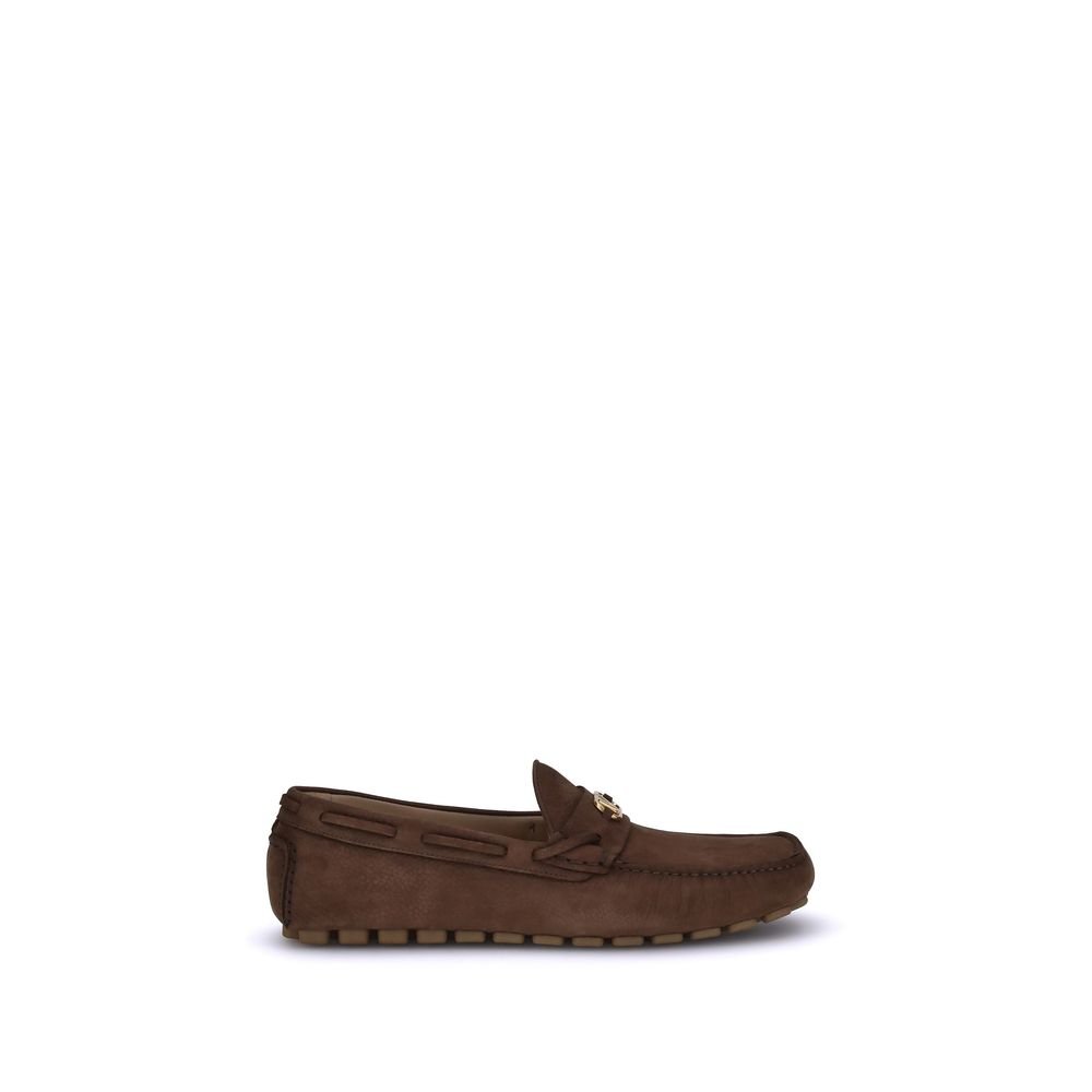 8299635.jpeg Valentino Garavani Brown Calf Leather Bos Taurus Slip-On Loafers - Image 1