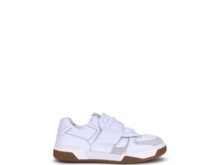 Valentino Garavani White Calf Leather Bos Taurus Athletic Sneakers
