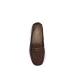Valentino Garavani Brown Calf Leather Bos Taurus Slip-On Loafers - Image 4