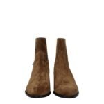 Celine Brown Leather Ankle Boots - Image 3