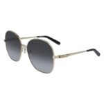 Salvatore Ferragamo Gold Metal Sunglasses