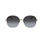Salvatore Ferragamo Gold Metal Sunglasses - Image 2