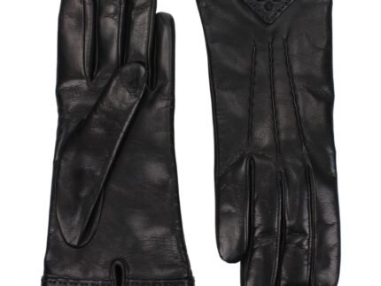 Black Leather Gloves