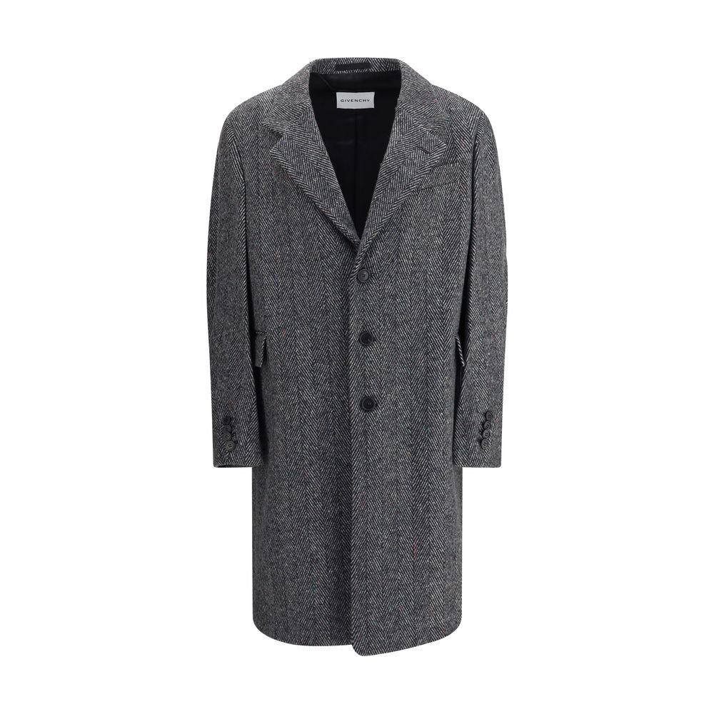 8717376-1.jpeg Givenchy Gray Wool Coat - Image 1
