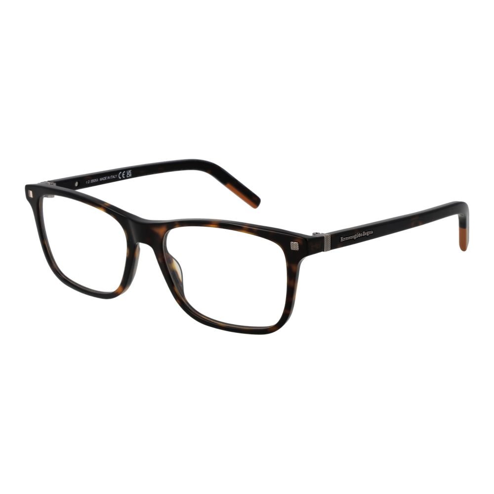 8809095.jpeg Ermenegildo Zegna Brown Acetate Glasses (Frames) - Image 1