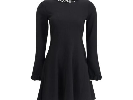 Black Viscose Casual Dress
