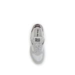 Miu Miu White Calf Leather Bos Taurus Athletic Sneakers - Image 4
