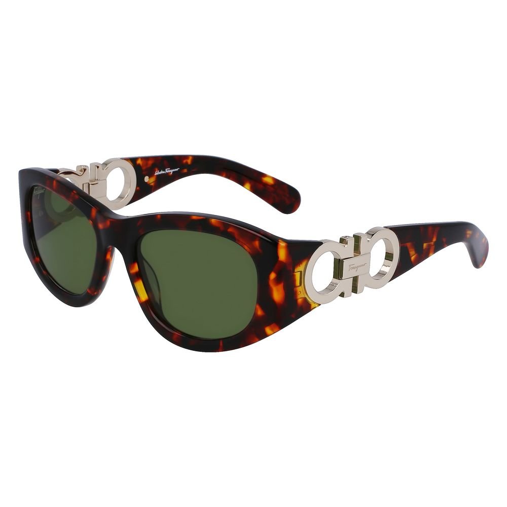 9787581.jpeg Ferragamo Brown Acetate Sunglasses - Image 1