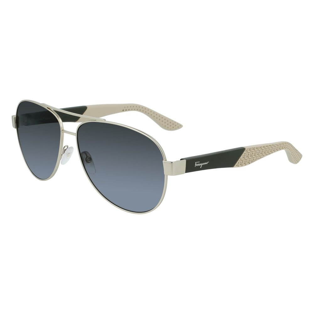 9787719.jpeg Ferragamo Gold Metal Sunglasses - Image 1