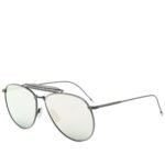 Ochelari de Soare Thom Browne Gri din Titaniu - imagine 2