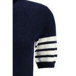 Thom Browne Blue Fleece Wool Sweatshirt - Image 3