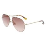Victoria Beckham Gold Metal Sunglasses