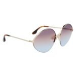 Victoria Beckham Gold Metal Sunglasses - Image 3