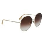Victoria Beckham Gold Metal Sunglasses - Image 3