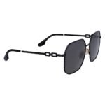 Victoria Beckham Black Metal Sunglasses - Image 3