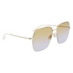 Victoria Beckham Gold Metal Sunglasses - Image 3