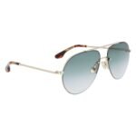Victoria Beckham Gold Metal Sunglasses - Image 3