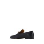 Gucci Black Calf Leather Bos Taurus Slip-On Loafers - Image 3