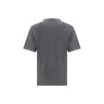 Brunello Cucinelli Gray Cotton T-Shirt - Image 2