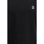 Brunello Cucinelli Black Cotton T-Shirt - Image 3