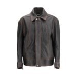 Golden Goose Brown Goatskin Bomber