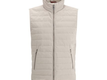 Brunello Cucinelli Beige Polyester Sleveless Jacket