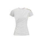 Balmain White Cotton T-Shirt