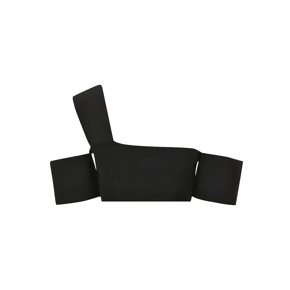 10089874.jpeg Alexander McQueen Black Elastane Tank Tops - Image 1