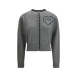 Chloé Gray Wool Cardigan