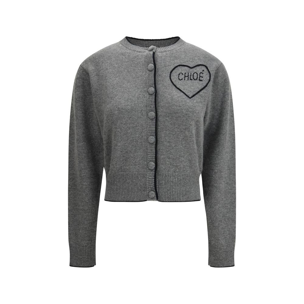 10146082.jpeg Chloé Gray Wool Cardigan - Image 1