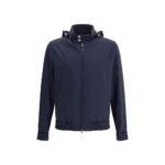Brunello Cucinelli Blue Polyamide Shell Jacket