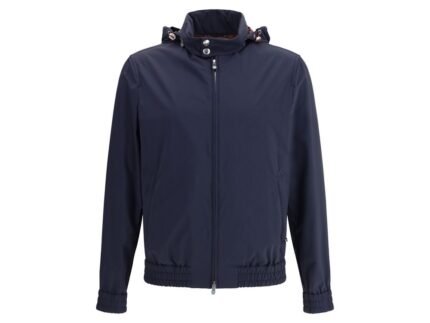Brunello Cucinelli Blue Polyamide Shell Jacket