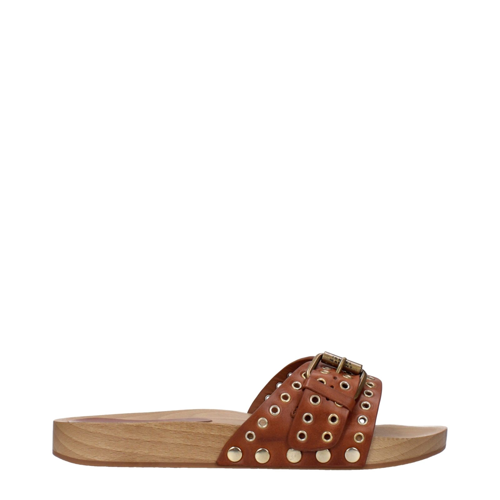 10204618-1.jpeg Isabel Marant Brown Leather Slippers - Image 1