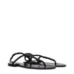 Isabel Marant Black Leather Flip-Flop Sandals - Image 2