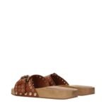 Isabel Marant Brown Leather Slippers - Image 4