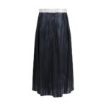 Maison Margiela Blue Acetate Midi Skirt - Image 2