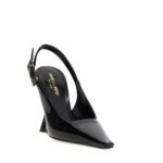 Saint Laurent Black Calfskin High Heel Pumps - Image 2