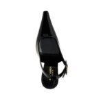 Saint Laurent Black Calfskin High Heel Pumps - Image 4