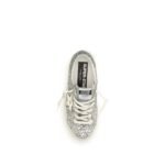 Golden Goose Silver Fabric Low Top Sneakers - Image 4