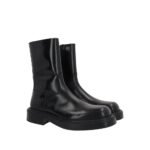 Salvatore Ferragamo Black Calfskin Ankle Boots - Image 2