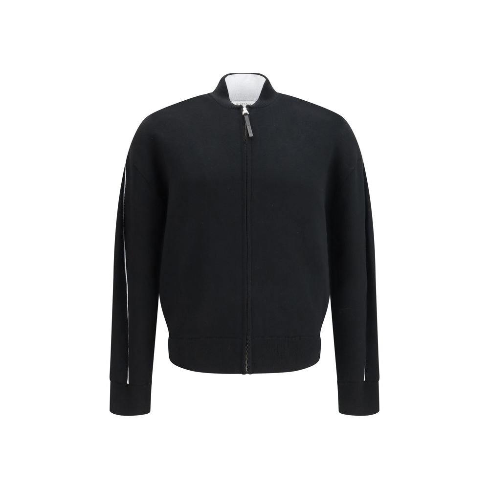 10273490.jpeg Cardigan Givenchy stretch wool-blend Negru din Lână - imagine 1