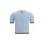 Thom Browne Blue Cotton T-Shirt - Image 2